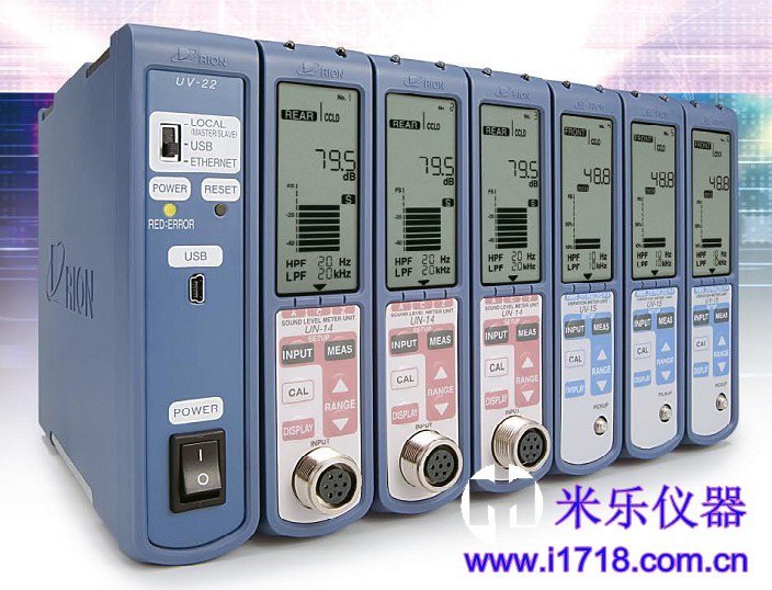 RION测试系统UV-15振动计+UN-14声级计+UV-22控制单元